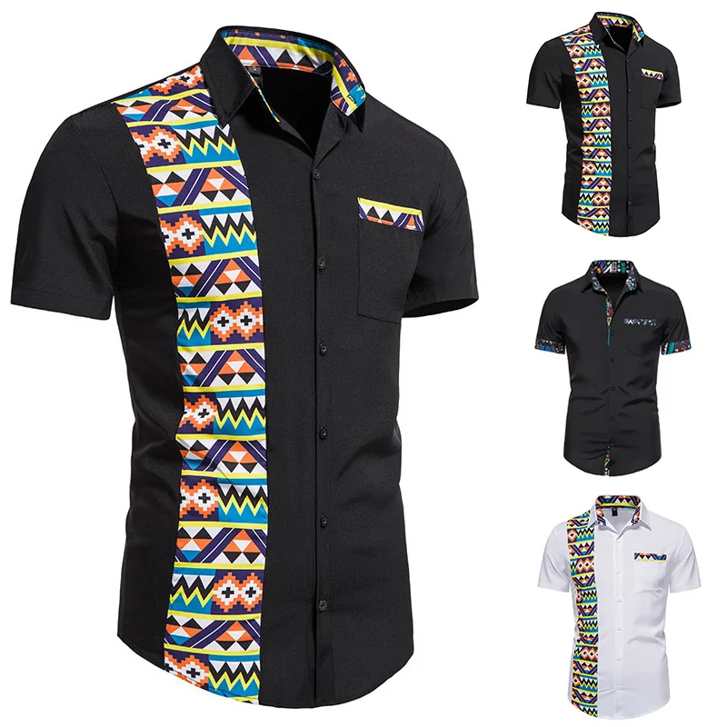 

New Men's Ethnic Style Pattern 3D Printed Long-sleeved Shirt Autumn Casual Men's Clothing Hawaiian Outdoor Large Size 5XL Shirt