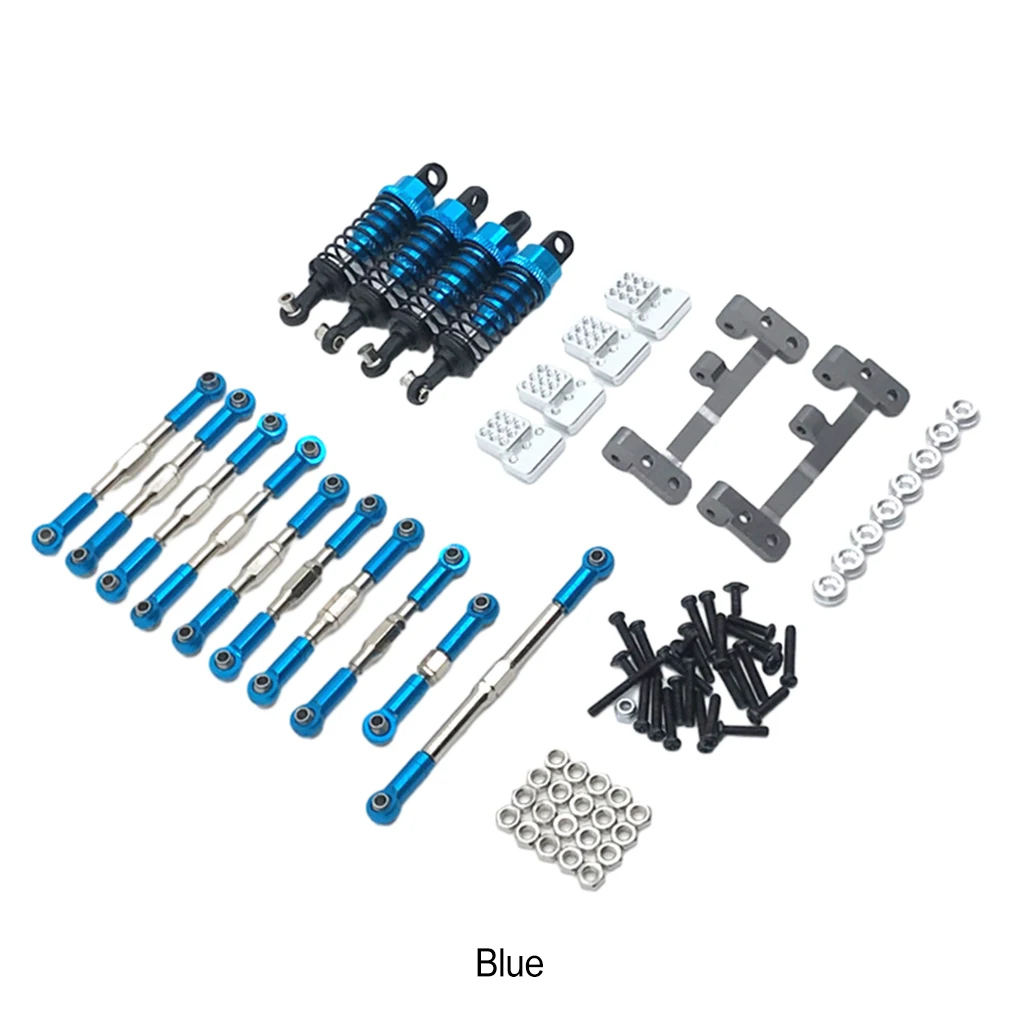 RCGOFOLLOW-Kit complet de pièces métalliques durables, alliage d'aluminium, mise à niveau RC 1/16, WPL C14 violet, 20 pièces