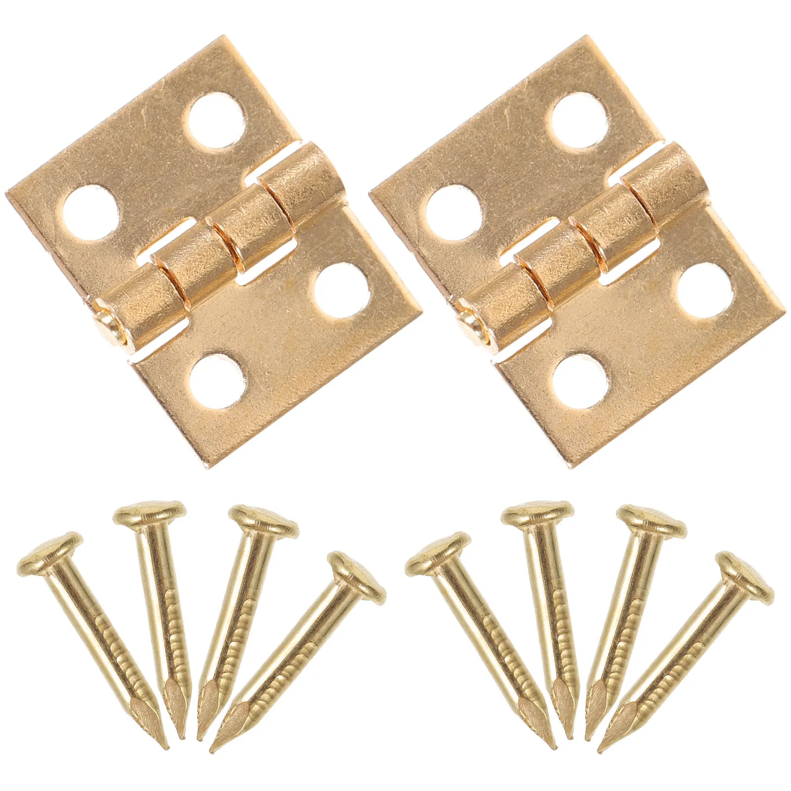

1Pair Mini Furniture Hinge Small Miniature House Cabinet Door Window Accessories Smooth Surface DIY Miniature Hinge