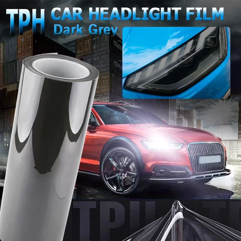 

50 см 30 см пленка для автомобильных фар TPH PU PPF Защитная пленка для украшения стайлинга автомобиля