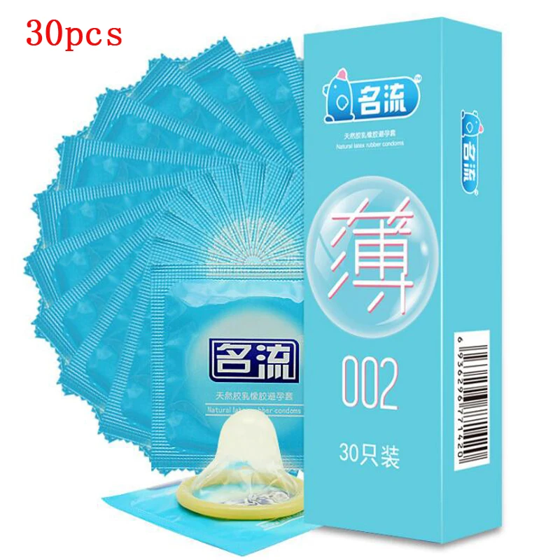 Super Ultra Thin Condoms 30pcs MingLiu Intimate Condone Good Sex Products Natural Rubber Latex Penis Sleeve long-lasting For Men