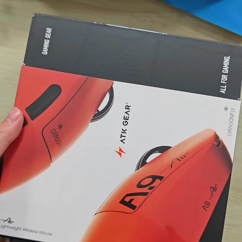 Atk Dragonfly A9 Air Ultimate ماوس بلوتوث لاسلكي مريح للألعاب وماوس مكتبي رائد هدية عيد ميلاد للأولاد