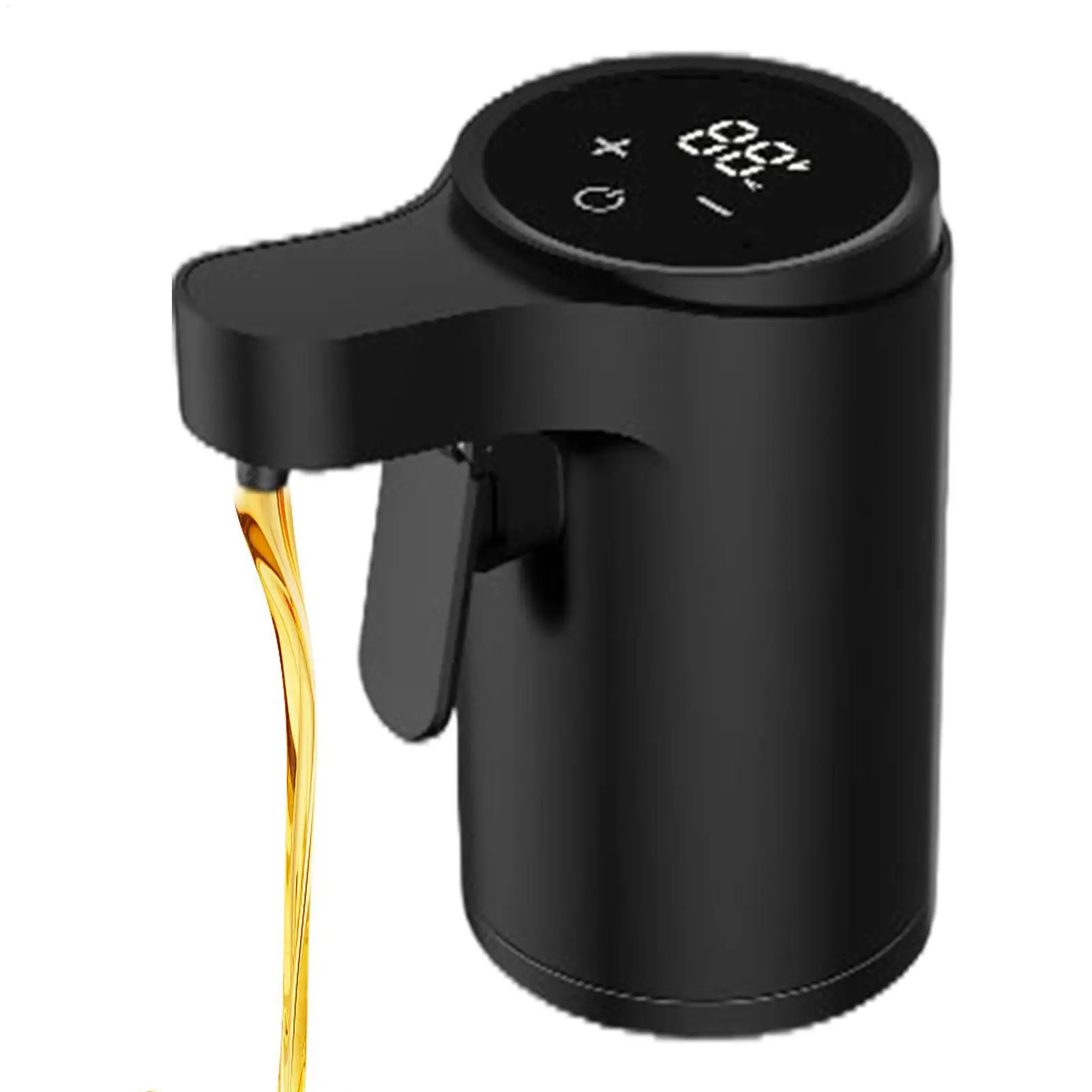 4Mode Electric Wine Aerator Smart Rechargeable Dispenser Pourer with Touch Screen, Whiskey Cocktail Decanter for Home Bar Office