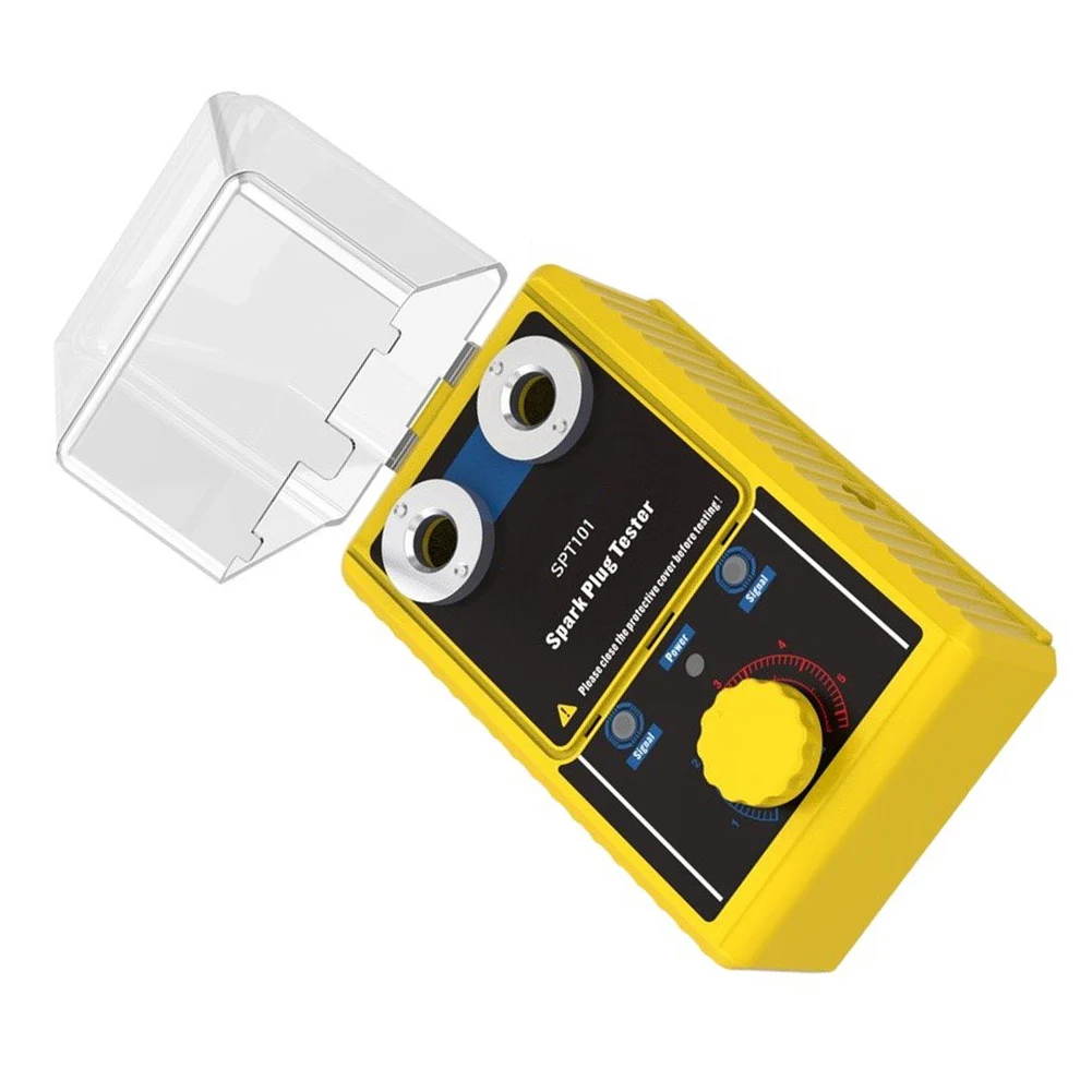For Autool SPT101 Dual-Port Ignition Diagnostic Device with Simultaneous Spark Assessment and Protective Transparent Housing