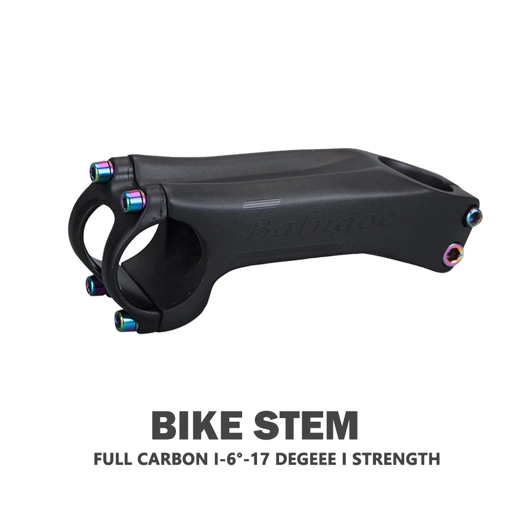 

Carbon Stem -6°-17° Ultralight High-Strength Power Bicycle Handlebar Stem Table Bicycle Stem For MTB Road Bicycle XC AM 70-130mm