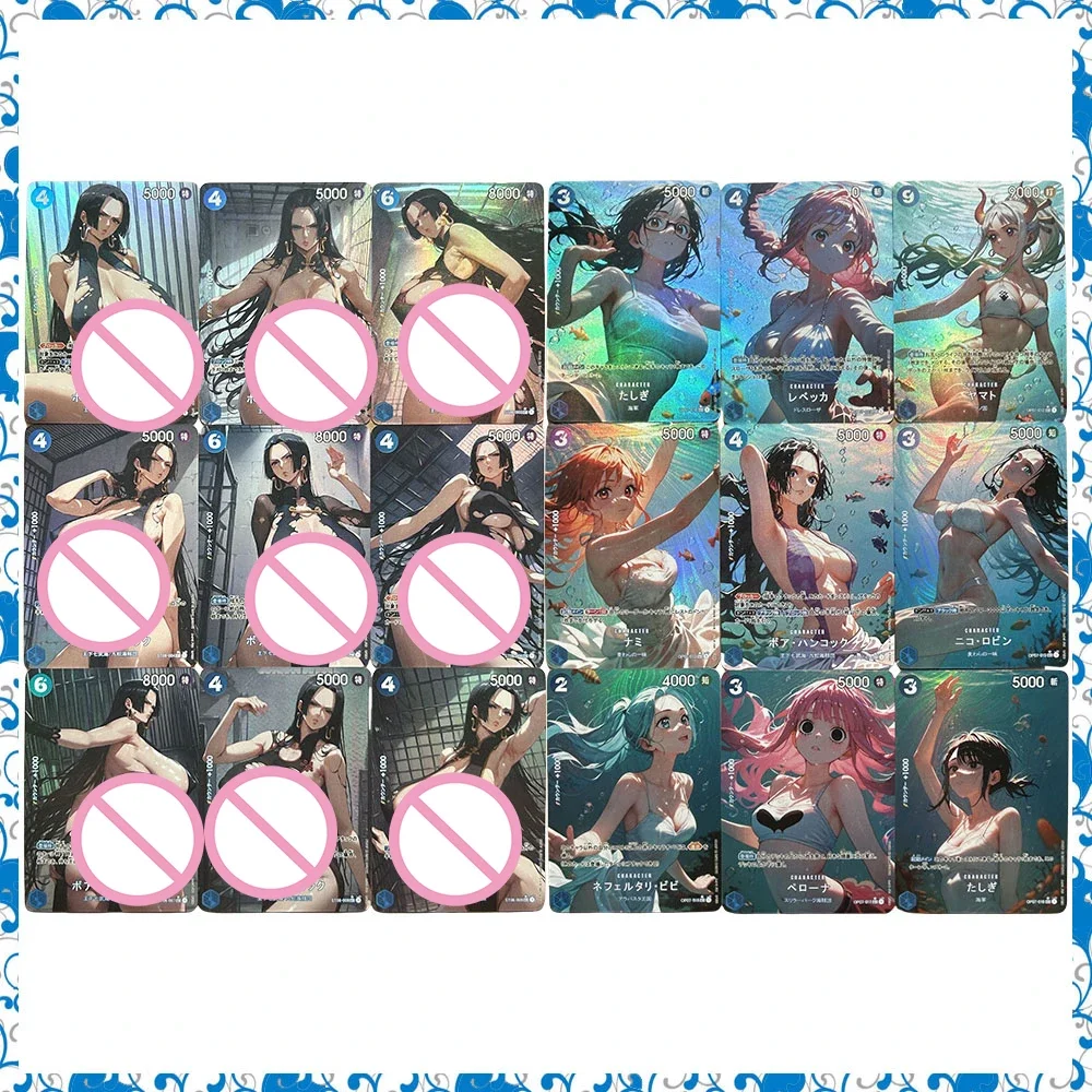 

9 шт./компл., аниме богиня, сделай сам, ACG Perona Vivi Nami Boa Hancock Yamato, блестящая коллекционная открытка премиум-класса, подарки на Рождество и день рождения