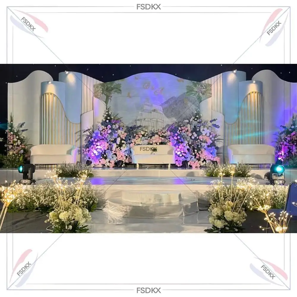 Custom White Acrylic Pvc Backdrop Wedding Arch Backdrop Wedding Arch Wall Backdrop