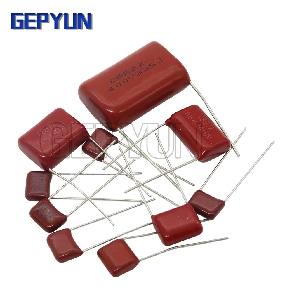 10PCS 63V 100V 250V 400V 630V CBB 폴리프로필렌 필름 커패시터 100PF 220PF 470PF 10NF 1UF 22NF 100NF 220NF 330NF 470NF 680NF