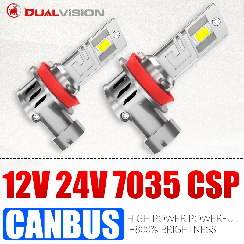 

BULLVISION H3 LED H13 9008 Car Headlights Canbus No Error H7 H4 H1 H11 H8 HB3 9005 HB4 9006 H9 6500K 8035 CSP Led Lamp Fog Light
