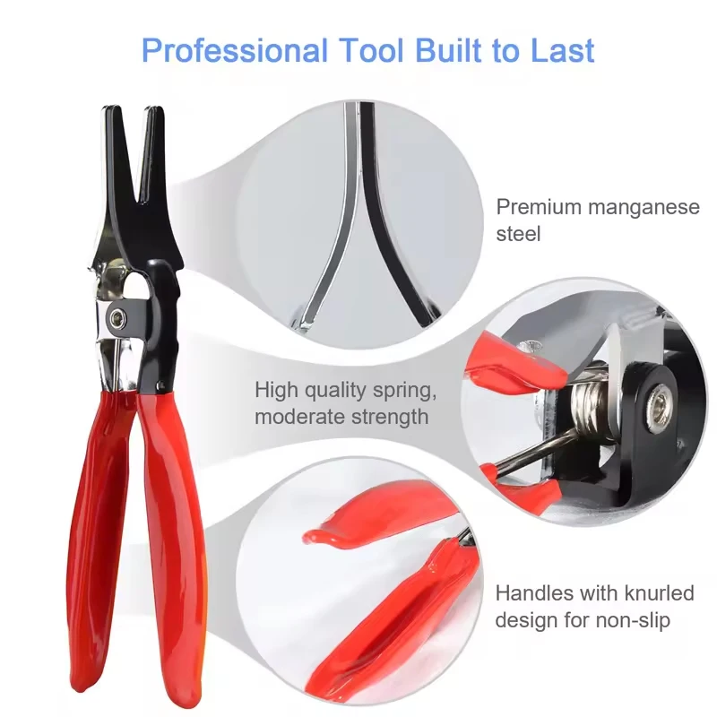 Angled Fuel Vacuum Line Tube Hose Remover Repair Tool Durable Separator Pliers Pipe Auto Tubing Pipe Separator Pliers