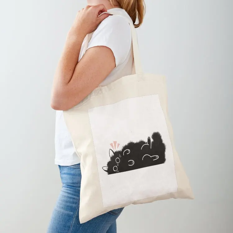 FluffCat Tote Bag shopper bag women Canvas bag for women Canvas stote