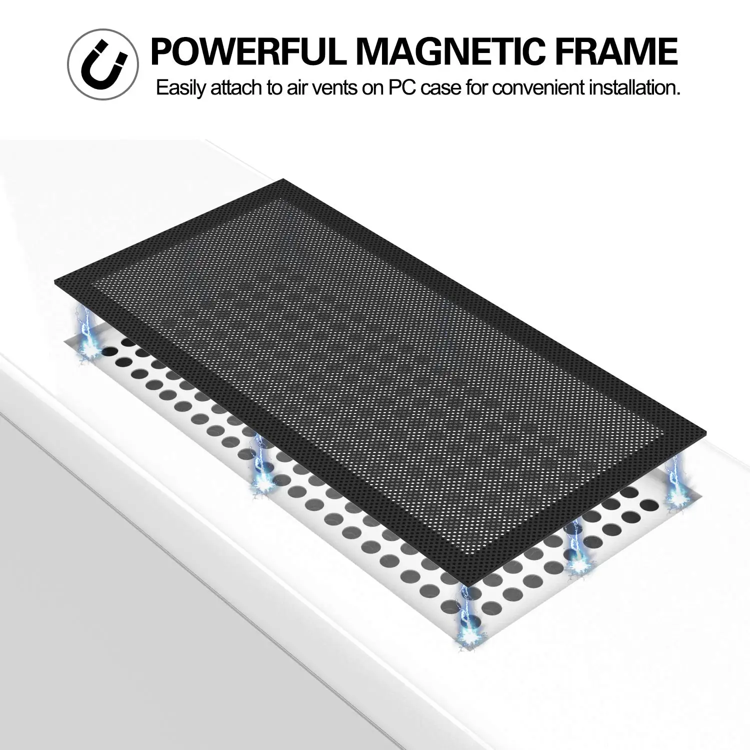 12x12cm 12x2 4cm filtr pyłowy dla wentylatora chłodnica komputerowa, rama magnetyczna wentylator do komputera siatka kurzu PC Cooler filtr