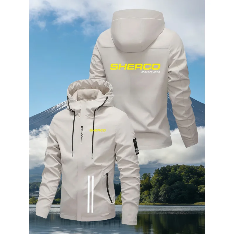 Super Low PriceNew Men'S Hooded Windbreaker JacketMulti-Pocket DesignSuitable For Urban CommutingOutdoor SportsHiking