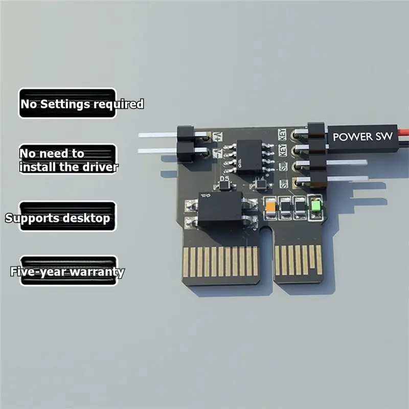 【MUST-HAVE】Desktop Computer Power-On Delay Switch Automatic Power-On Module, Power Outage Recovery Functionality For Computers