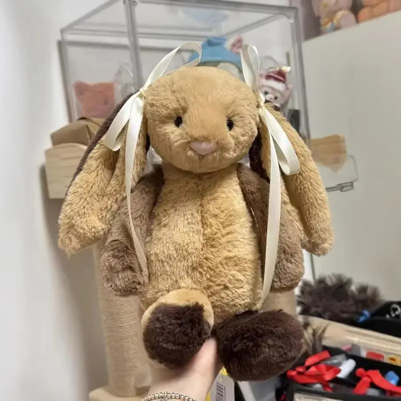 

Jelly Cat 30cm Easter Splicing Khaki Bunny Doll Bedroom Ornaments Cat And Dog Companion Toy Pet Girl Christmas Holiday Gift