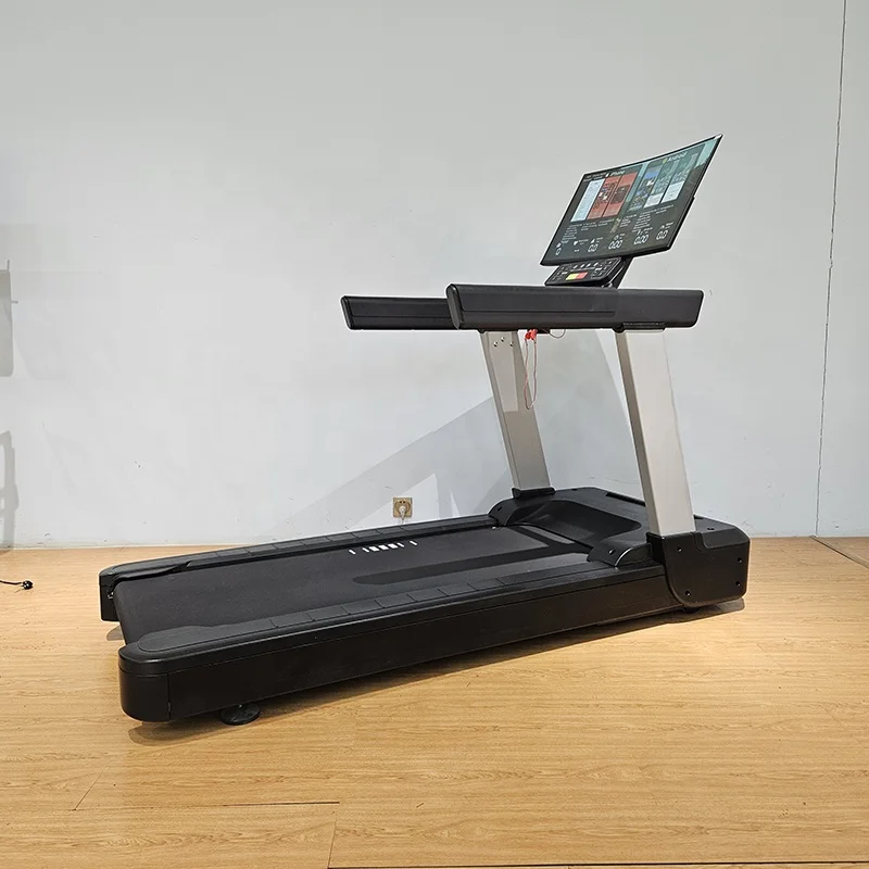 Shizhuo Customized Fitness Equipment Electric Running 32 Inch HD Screen Commercial Treadmill With Heart Rate