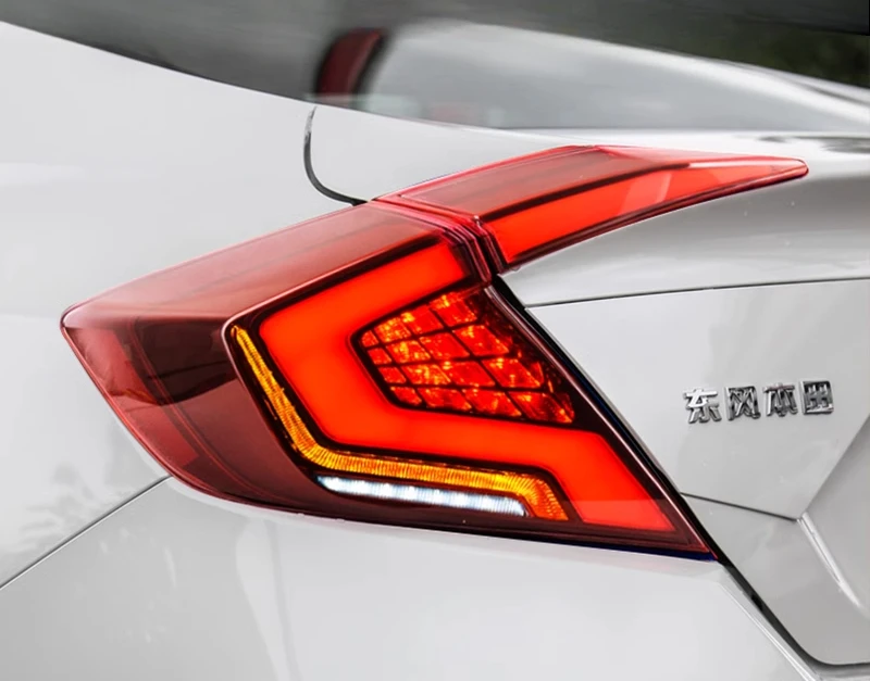 Applicable to 16-20 10th generation Civic tail lights modified Civic LED streamer steering light sickle scanning tail lights