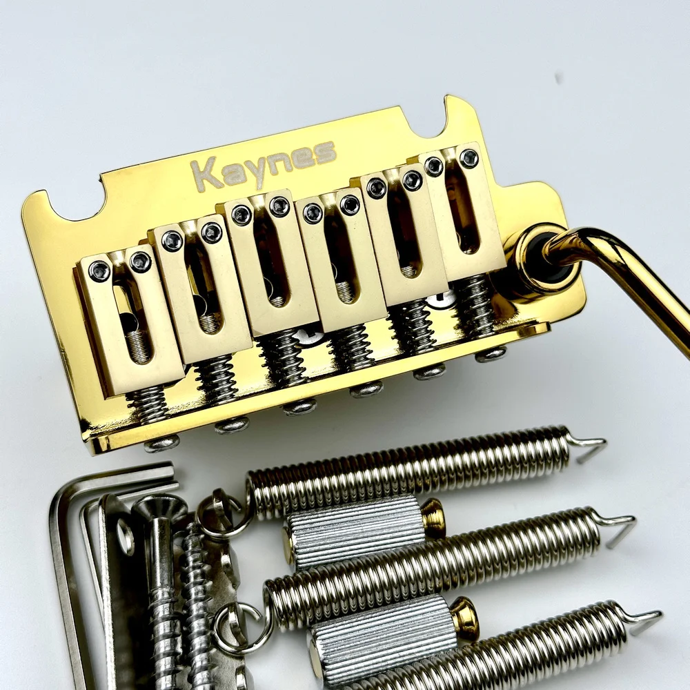 KAYNES 2 post point Electric Guitar Tremolo System Bridge With Brass Block for ST and suhr guitar Chrome Silver Black Gold KY06