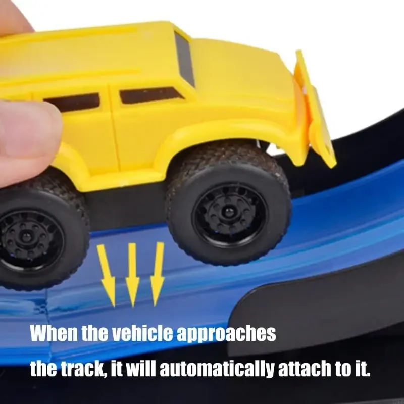 Auto giocattolo a levitazione magnetica per bambini che arrampica pareti soffitti mani stelo set attività promuove