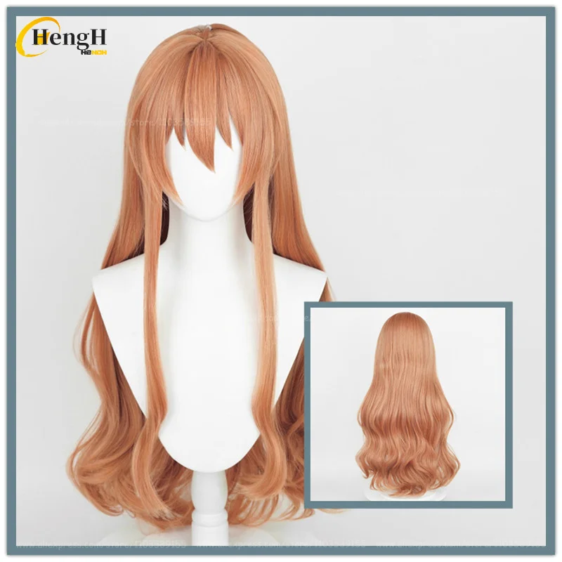 

In Stock Anime Aisaka Taiga Synthetic Hair Long 85cm Orange Pink Cosplay Wig Heat Resistant Hair Halloween Party Wigs + Wig Cap