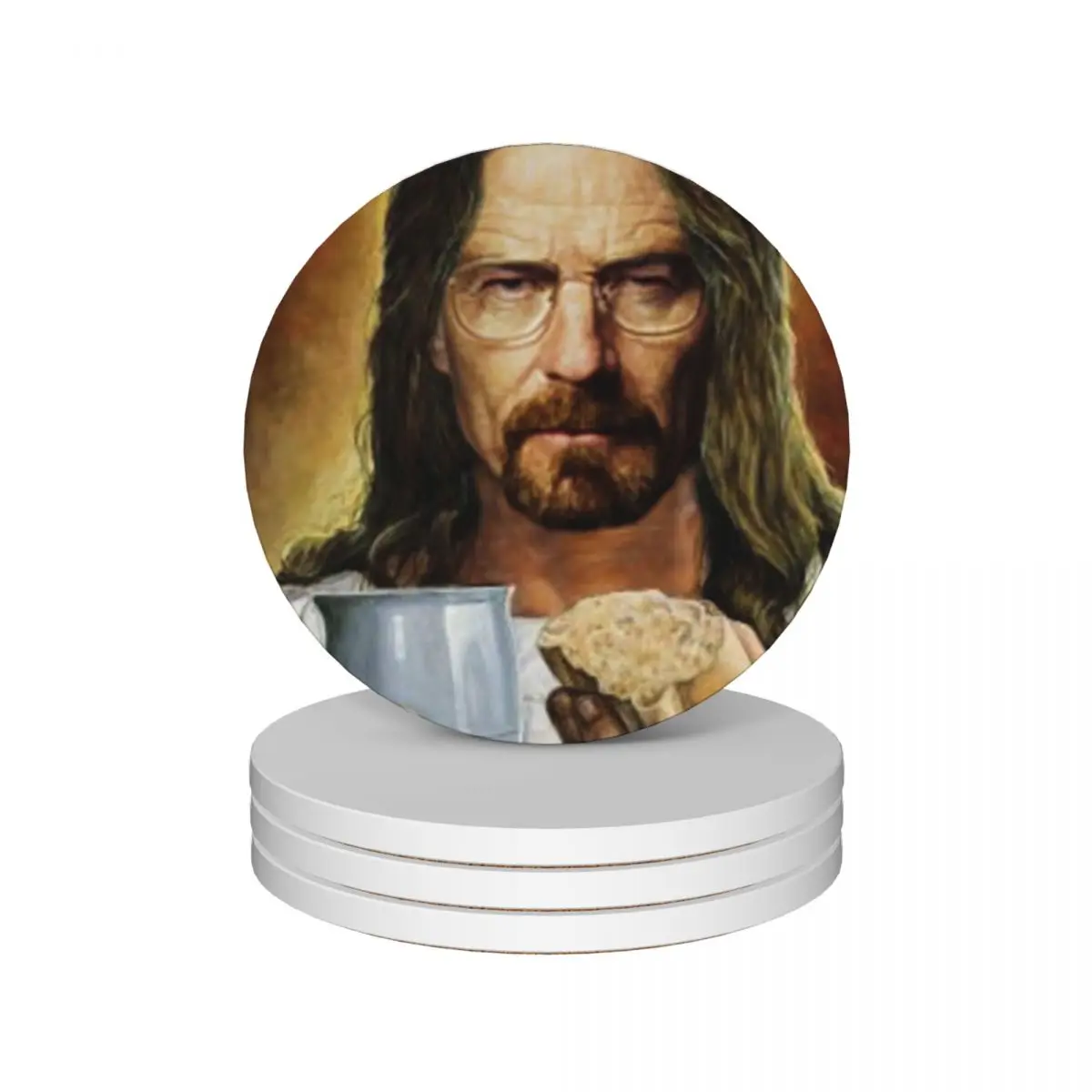 

Holy Heisenberg Ceramic Coasters (Set of 4) Cup mat drink set ceramic stand Coasters