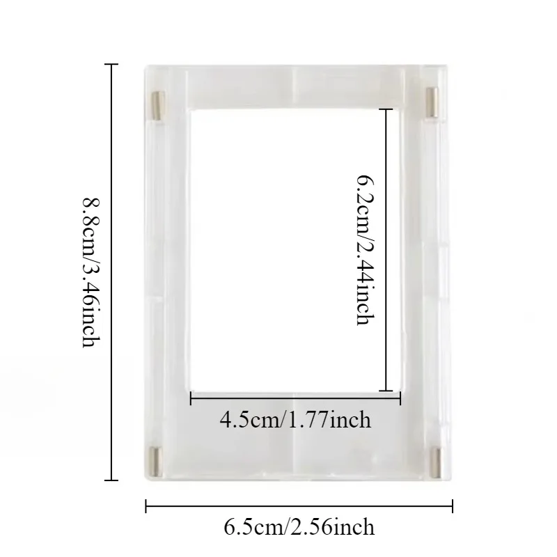 1PC ﻿3 inches mini acrylic Polaroid photo frame transparent acrylic card display photo frame diy combination table setting