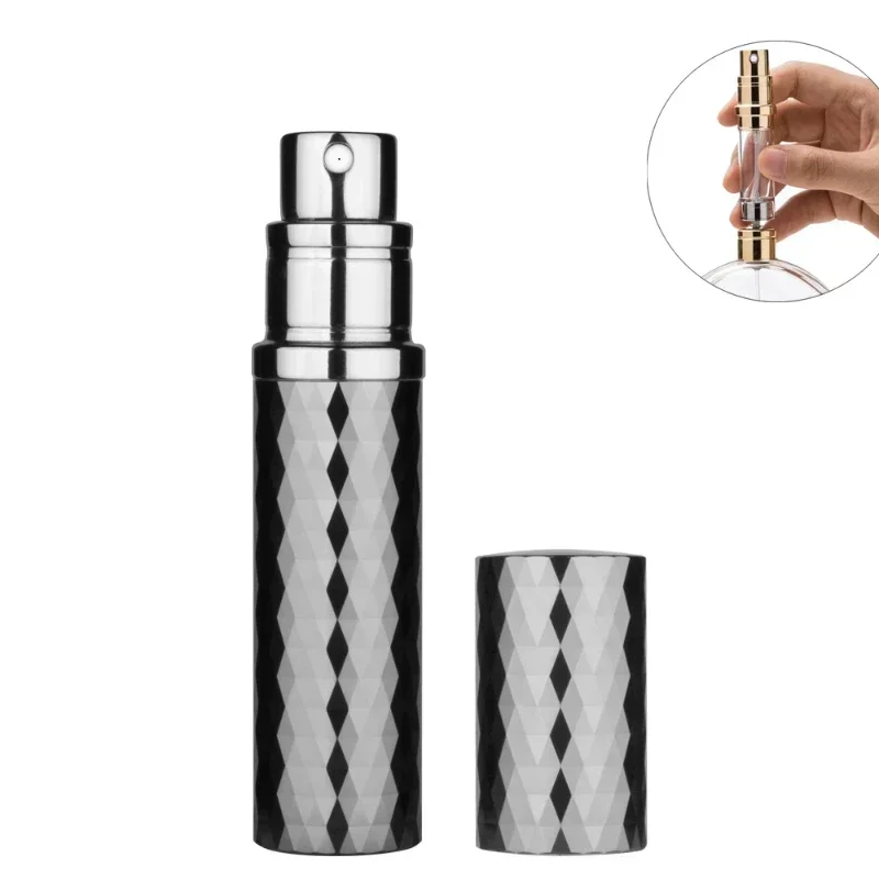 Luxe Diamant Parfumflesje 5 ml Hervulbare Parfum Verstuiver voor Reizen Spray Fles met Mist Geur Container Lege Fles