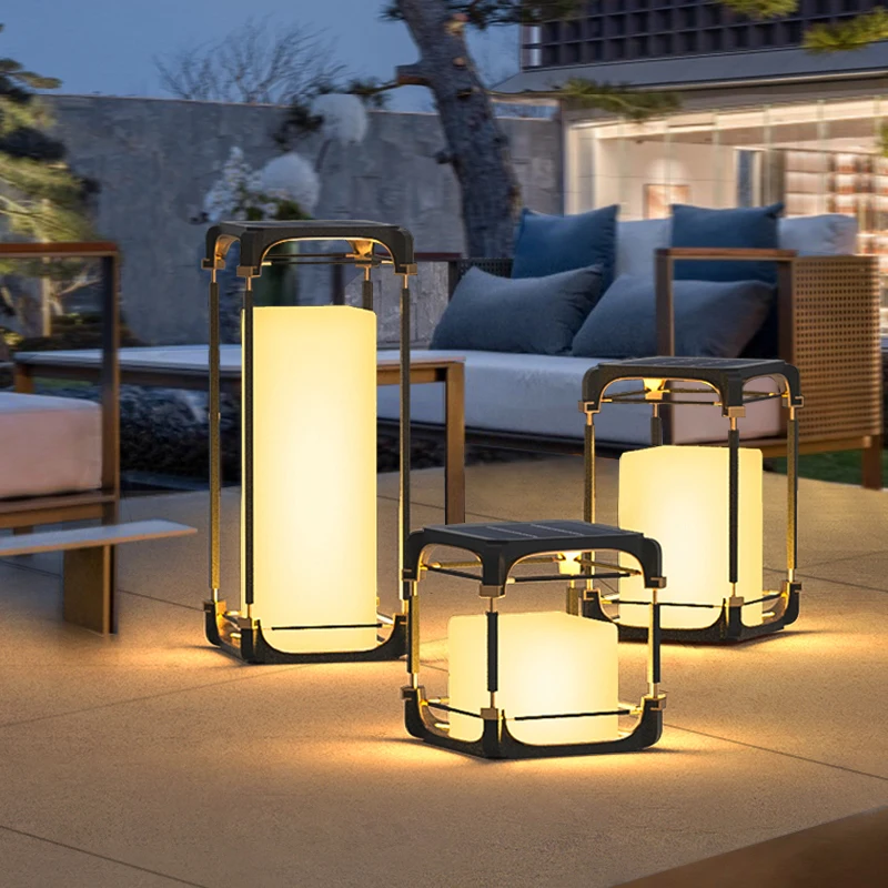 Luminous floor lamp courtyard solar LED outdoor lighting non solar lamp outdoor garden lamp outdoor garden decoration