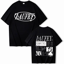 Laufey Tour 2024 Summer T-shirt Man Women Harajuku O-neck Short Sleeve Casual Shirt