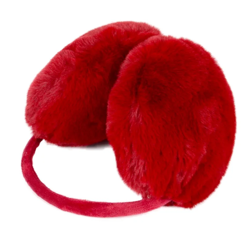 Fashion Autumn Winter Earmuffs Women Men Ear Warmer Thuckened Plush Solid Color Fluffy Fur Ear Muffs Earflap Earmuffs 2024