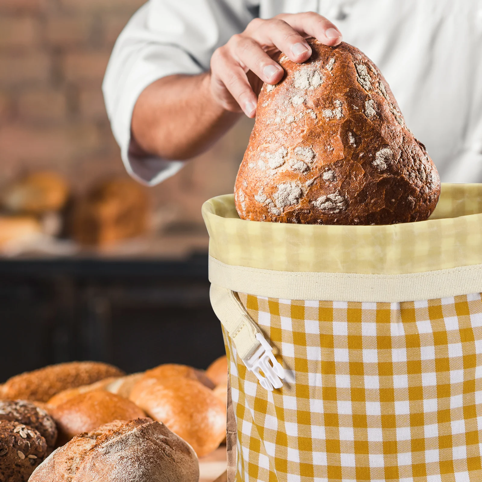 1セット蜜蝋パン袋セットリネン製再利用可能パン保存袋発酵カバーアクセサリー自家製用