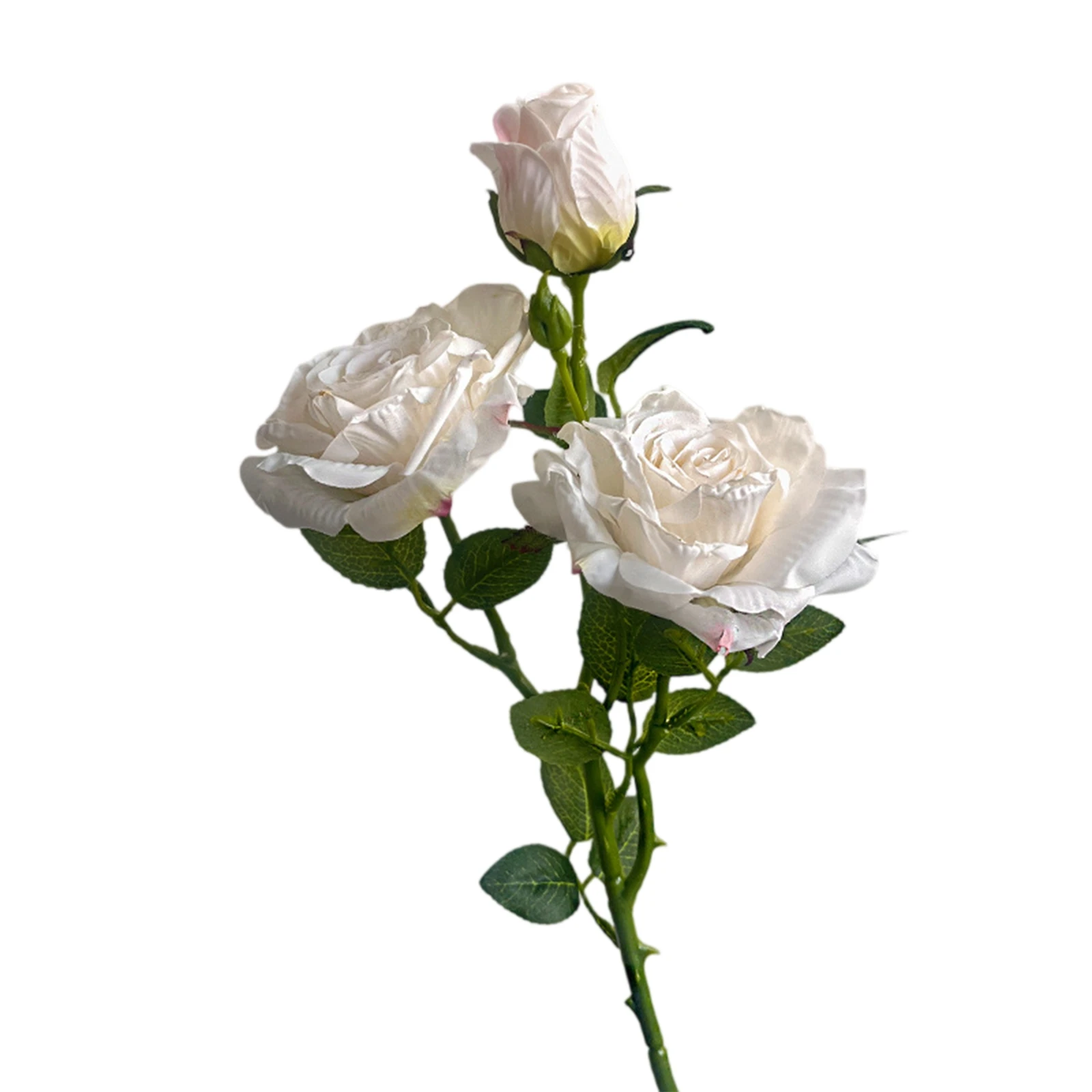 Artificial Rose Stem Flowers with 3 Blooms Wedding And Event Decorative Supplies Christmas Home DIY Decor Props Party Gift