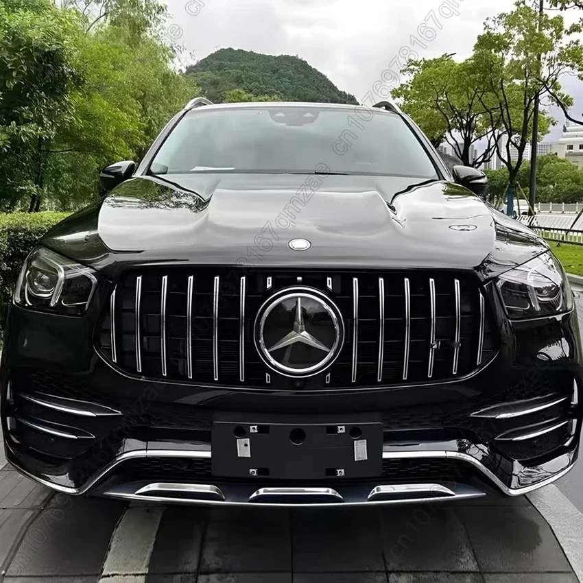 New GT Style Front Bumper Grille Racing Grill For Mercedes Benz GLE W167 GLE300 350 400 450 4MATIC 2019-2023 Grille Grill Kits