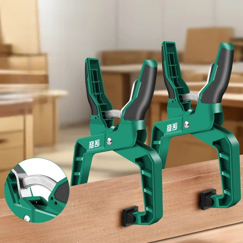 

Деревообрабатывающий G-образный зажим, равномерная сила, сильный, легкий фиксированный вспомогательный инструмент, стабильный зажим, быстрый самоблокирующийся трещотка, прочный зажим