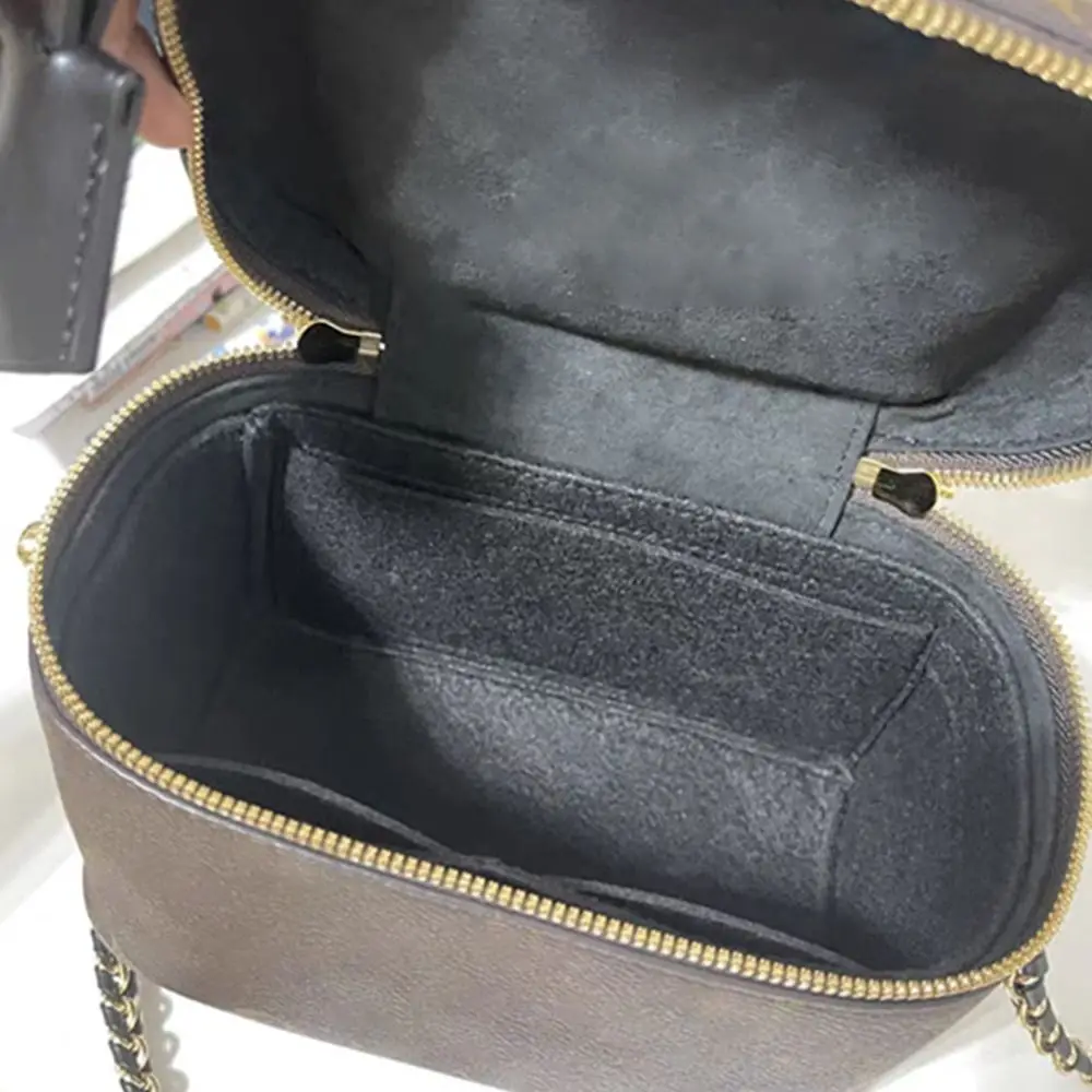Feltro inserção forro bolsa organizador bolsa sacola saco interno para lv agradável nano/mini/bb
