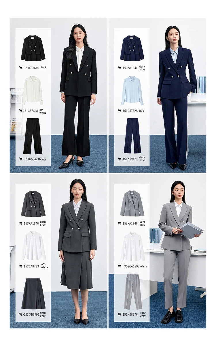 SENTUBILA ‌ Damenblazer ‌ Slim Fit Mäntel Herbst 2026 Damen Bürokleidung ‌ Langarm ‌ Jacke ‌ Damen-Formelle Kleidung 153XA1646 – Detail 25