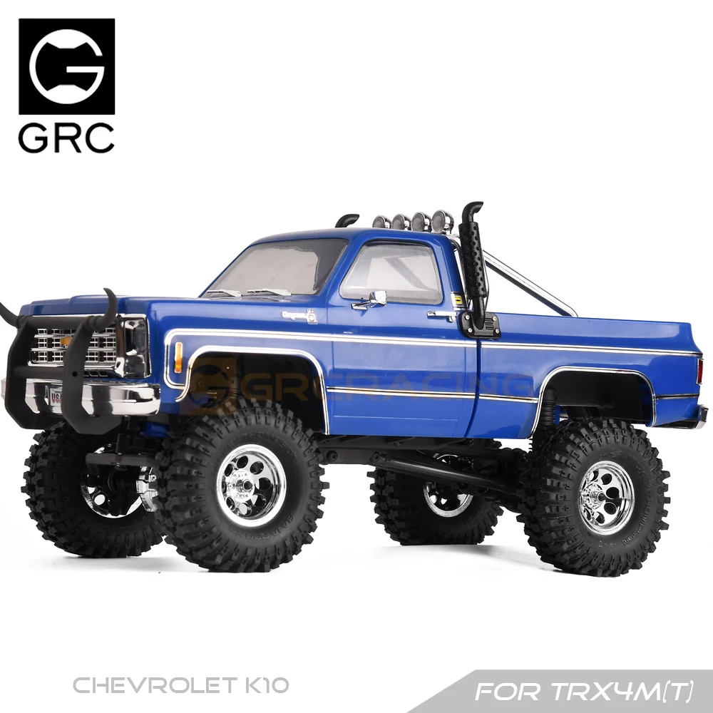 Symulowana obudowa korpusu TRX4M pionowa dekoracja rury wydechowej dla 1/18 zdalnie sterowany samochód gąsienicowy Traxxas TRX4M Chevrolet K10