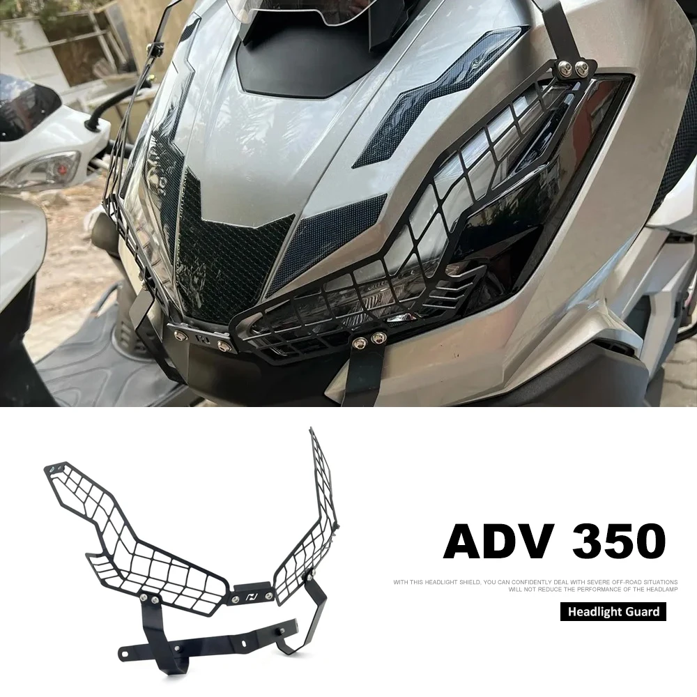 

New For HONDA ADV350 2022-2025 2024 2023 ADV 350 Motorcycle Front Headlight Grille Guard Cover Protector Decorative headlamp Net