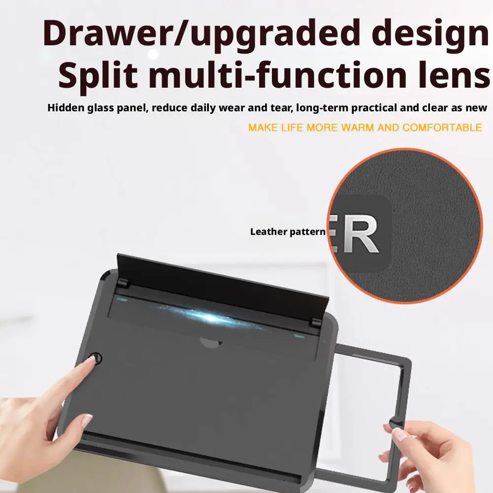 10/12/14 بوصة الهاتف المحمول مكبر للصوت HD شاشة عدسة مكبرة مكافحة الضوء الأزرق وحماية العين مكبر للصوت متعدد الوظائف #4