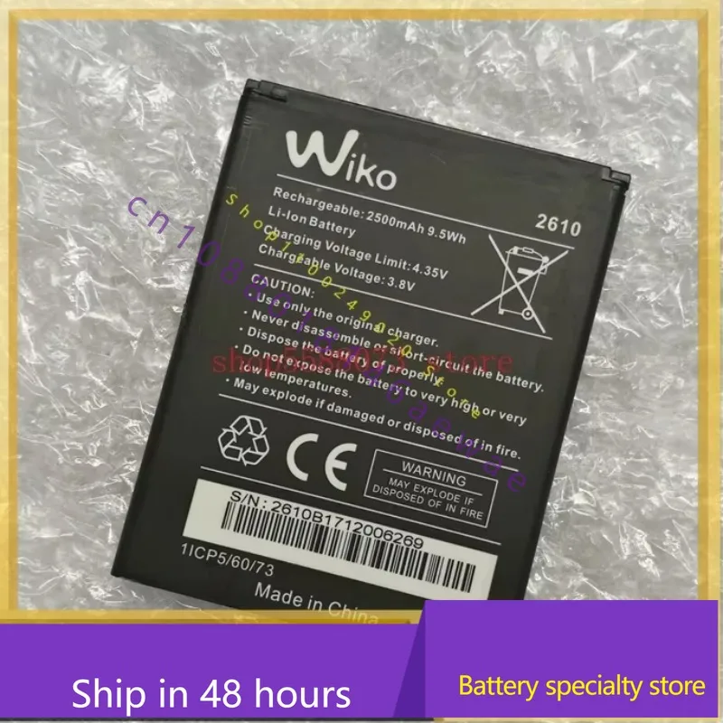 Batteria Wiko 2610 da 2500 mAh 3,8 V per WIKO Tommy 3 Batteria per telefono cellulare Bateria Sostituisci le parti