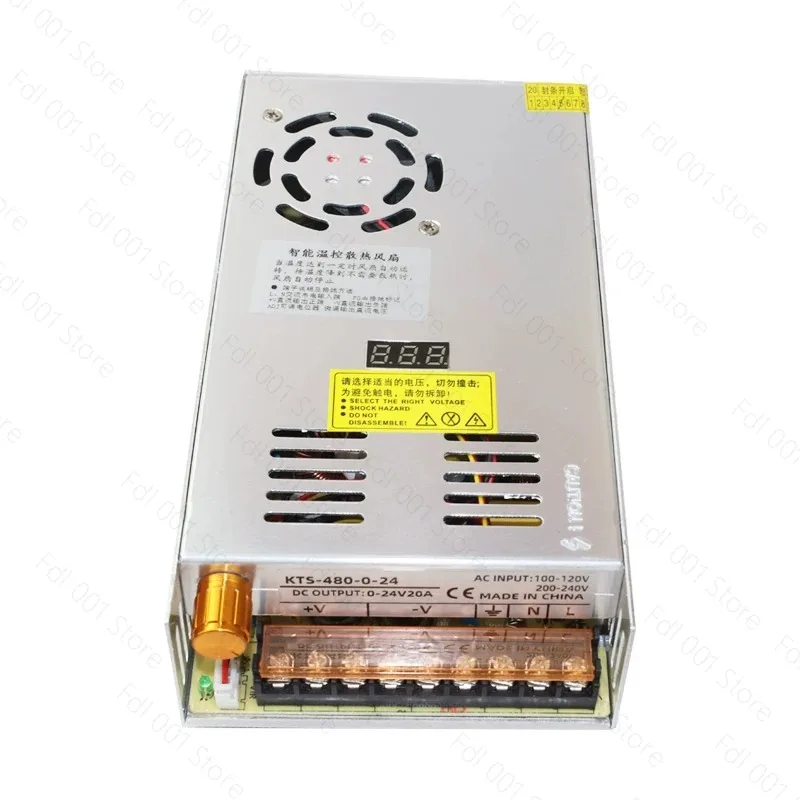 480W Digital Adjustable DC Power Supply 0-12-24-48V Switch Mode LED Driver