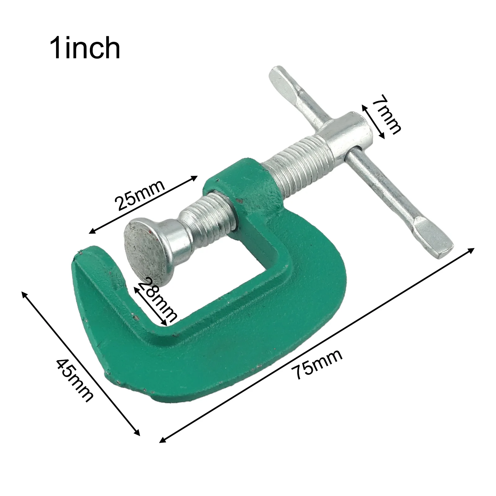 Building G-type Clamp Iron G Clamp Rust Resisting Finish Smooth Twisting Evenly Distributed Threads Heavy-duty Ductile Cast Iron