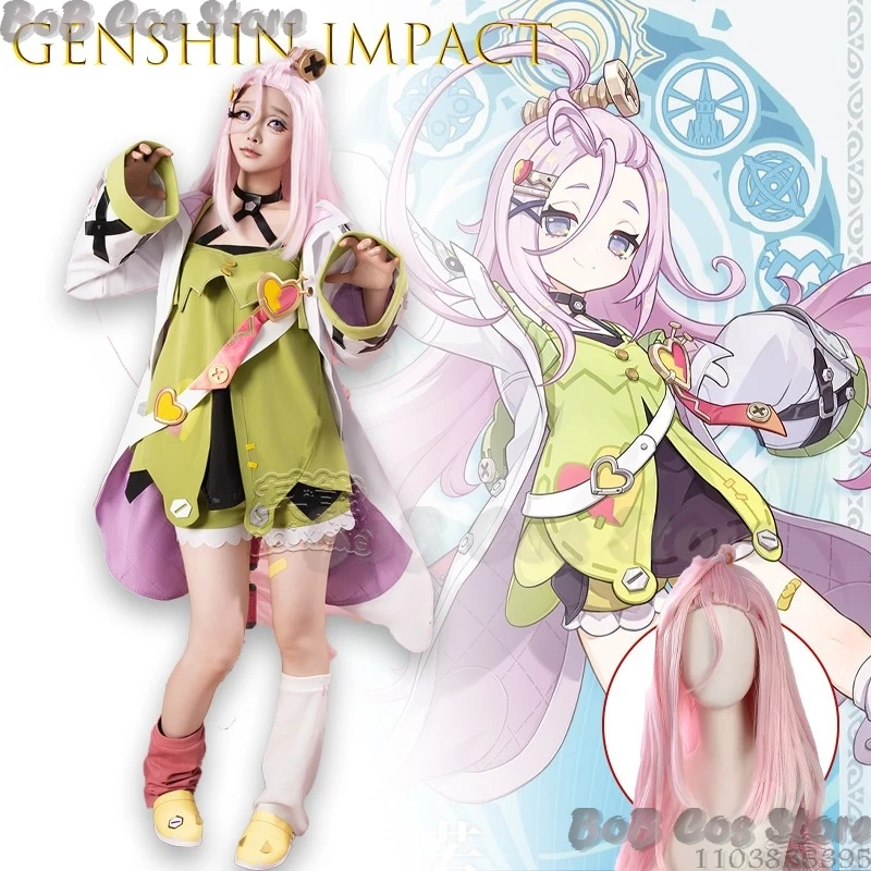 Aino Genshin Impact Cosplay Clothes Game Role Play Full Set Cute Dress Woman Girl Cos Halloween Christmas Kawaii Carnival Outfit