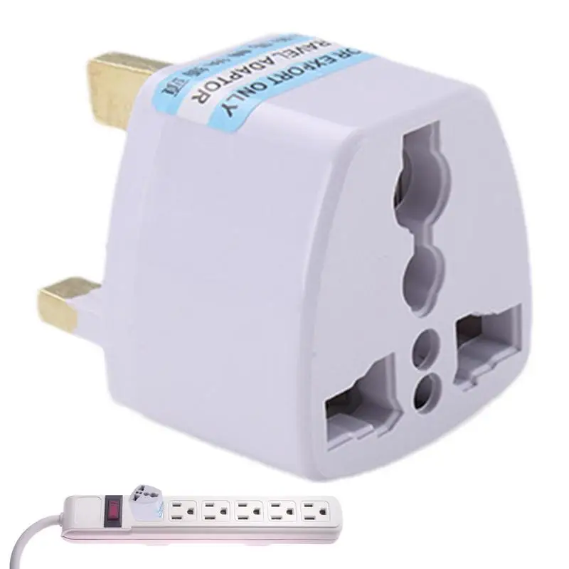 Travel Plug Adapter Scratch-proof UK Power Converter Plug Charging Adapter for Camping Traveling Hotels Cafes and Houses