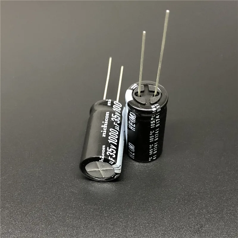 5pcs/50pcs 1000uF 35V NICHICON HE Series 13x25mm Extremely Low Impedance 35V1000uF Aluminum Electrolytic Capacitor