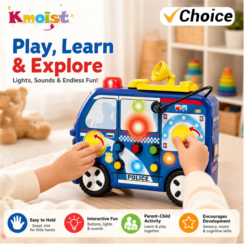 Busy Car Enlightenment Cartoon Cars Children Game Machine Toy Education Exploration Interests Interesting Cognitive Toys Kids