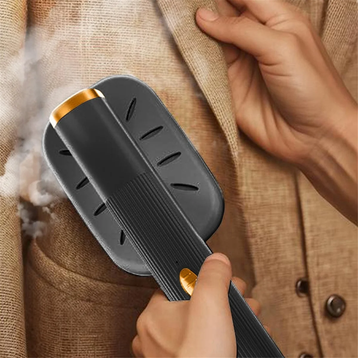 

Better Quality Portable Travel Steamer for Clothes Mini Steam Iron 180°Rotatable Handheld Steam Iron for Fabric Clothes Black