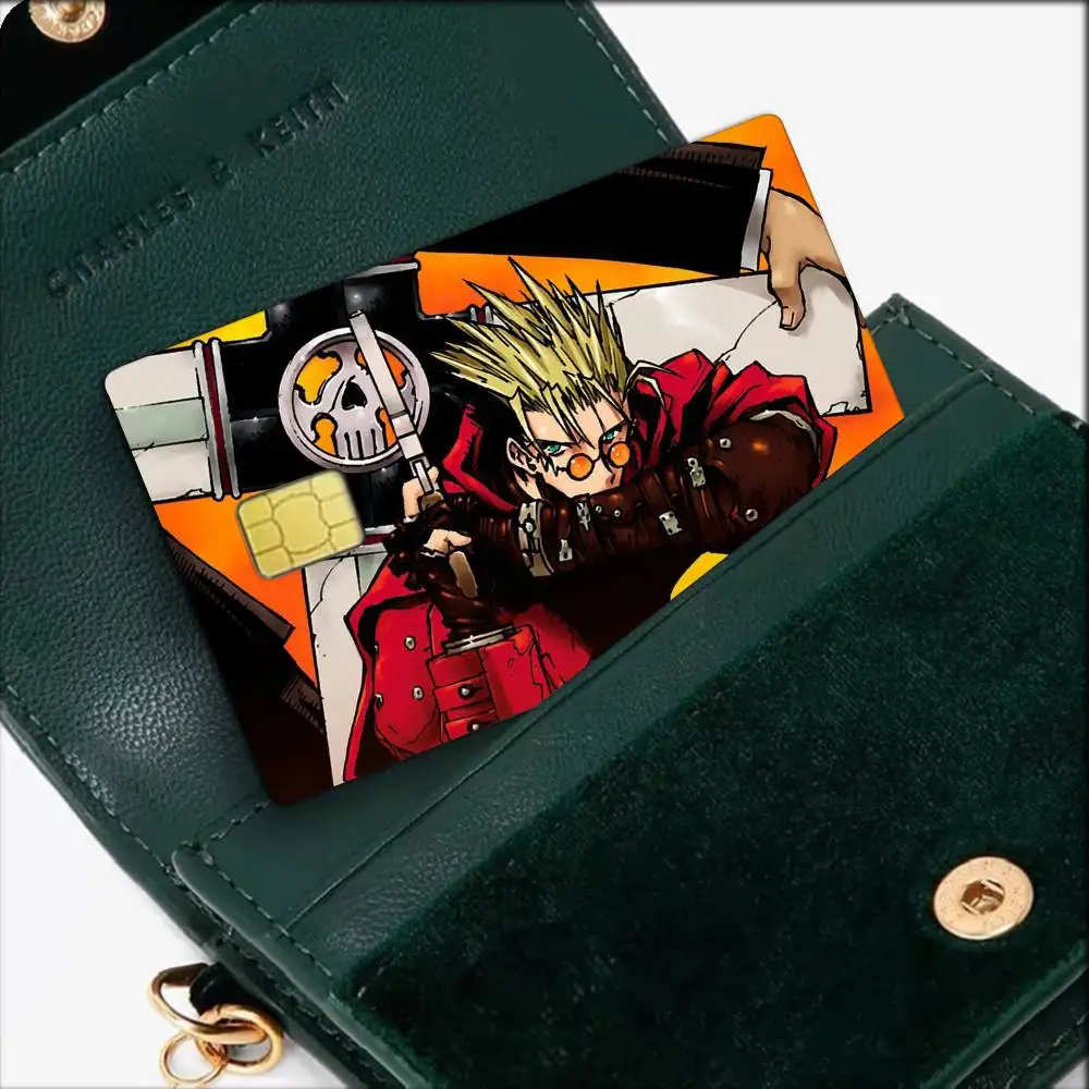 T-Trigun-N Vash the Stampede   Waterproof Film Skin Cover Credit Card Stickers Debit Front Bank Bus Pass