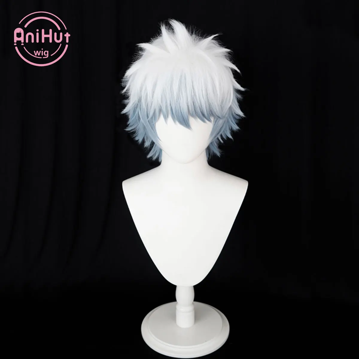 【AniHut】Sakata Gintoki Gin Tama Cosplay Wig Heat Resistant Synthetic Cosplay Hair Gintoki Sakata Cosplay