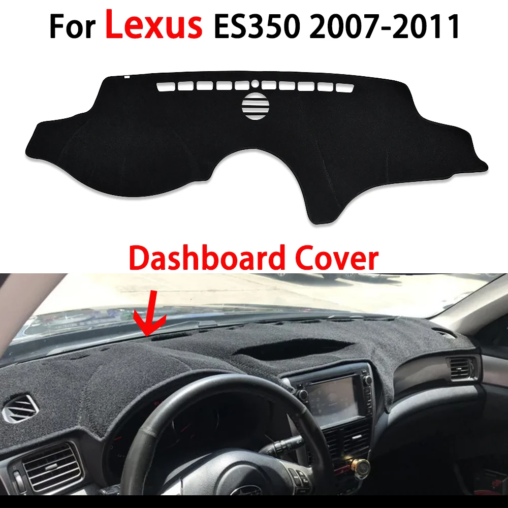 For Lexus ES350 2007 2008 2009 2010 2011 Dashboard Cover Mat Car Dash Board Protector Pad Carpet Sunshade Anti-UV Accessories